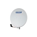 ANTENNA SATELLITARE PARABOLA Ø 100CM IN ALLUMINIO GRIGIO CHIARO