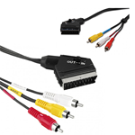 Cavo Audio video Scart RCA 2 Mt IN/Out