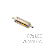 LAMPADA LED R7s  78MM 6W  LUCE FREDDA 6500K