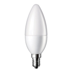 LAMPADINA LED 6W CANDELA E14 BIANCO FREDDO 6000K 480 LUMEN 25000 ORE OPTONICA