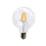 LAMPADINE LED FILAMENTO GLOBO ATTACCO E27 8W 1055LM LUCE CALDA 2700K 300° 95X136mm 15000h CRI80