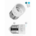 ADATTATORE PER LAMPADE DA E27 A E14