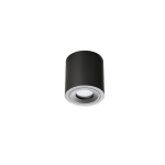 FARETTO CILINDRICO LED SOVRAPPOSTO NERO SMERIGLIATO IP44 GU10 ORIENTABILE