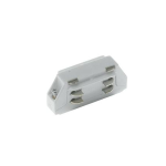 CONNESSIONE LINEARE BIANCA A SCOMPARSA PER BINARIO 66 X 26X 31MM