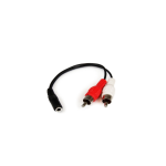 CAVO AUDIO PER AUTO 2 M RCA 1F RCA