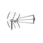 ANTENNA 3-LINE UHF FUBA PER TV DIGITALE TERRESTRE 27 LTE ELEMENTI MONTAGGIO RAPIDO DAT902LTE