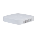 NVR IP Dahua 4 canali 4K / 8MP. Smart H.265 + / Smart H.264 + / H.265 / H.264. Audio a due vie. Riproduzione fino a 4 canali. Risoluzione di registrazione di 4K / 8MP, 5MP, 4MP, 3MP, 1080P, 720P, ecc. Larghezza di banda 80/60 Mbps. Uscite simultanee HDMI 