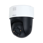 Dome PTZ IP Dahua. 2MP @ 25ips, H.265+/H.264+. ICR, 0,05/0,005 lux, IR 30m. Ottica da 4 mm. WDR digitale, 2D/3D-NR. Pan&Tilt: 355°@74°/s (H); 90°@36°/s(V); 300 preimpostazioni. Intelligenza IVS. Audio bidirezionale. Slot MicroSD, RJ45, Onvif, IP66, PoE.