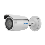 Telecamera bullet IP HYUNDAI Next Gen con Smart IR da 50 m per esterni. 1/2,7"" CMOS da 5MP. Doppio flusso. Formati di compressione H.265+, H.265, H.264+, H.264 e MJPEG. Risoluzione fino a 5MP a 20ips. filtro ICR. 0,005 lux F1.6. Obiettivo motorizzato 2.8