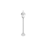 LAMPIONCINO DA GIARDINO ROMA COLORE BIANCO 1 LAMPADA E27 IP44 DIMENSIONI 1040 X 210MM