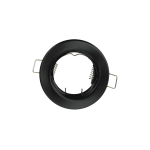 GHIERA ROTONDA DA INCASSO ORIENTABILE REFLEX COLORE NERO 98MM PER FARETTI GU10 O MR16