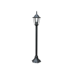 LAMPIONCINO DA GIARDINO MILANO COLORE NERO 1 LAMPADA E27 IP44 DIMENSIONI 1050 X 210MM