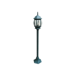 LAMPIONCINO DA GIARDINO SANTIAGO COLORE NERO/VERDE 1 LAMPADA E27 IP44 DIMENSIONI 1107 X 155MM