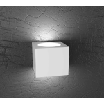 APPLIQUE 2 LAMPADE LED QUADRATO CUBO BIANCO 