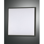 DESDY PLAFONIERA LED 30W 3000K NERA IP54 L.30X30 ALLUMINIO E POLICARBONATO