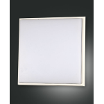 DESDY PLAFONIERA LED 30W 3000K BIANCA IP54 L.30X30 ALLUMINIO E POLICARBONATO