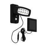 APPLIQUE DA ESTERNO PALIZZI 2W LED CON PANNELLO SOLARE E SENSORE PIR IP44 15.5 x H14.5