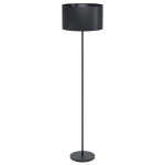 PIANTANA MASERLO 1 1 X E27 STRUTTURA METALLO NERO DIFFUSORE TESSUTO NERO Ø38 H151.5