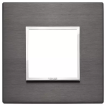 Placca 2M grigio lava ALLUMINIO SERIE VIMAR EIKON EVO