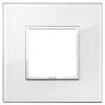 Placca 2M bianco diamante CRISTALLO SERIE VIMAR EIKON EVO