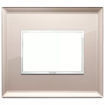 Placca 3M specchio bronzato CRISTALLO SERIE VIMAR EIKON EVO