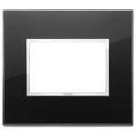 Placca 3M nero diamante CRISTALLO SERIE VIMAR EIKON EVO