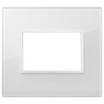 Placca 3M bianco totale diamante CRISTALLO SERIE VIMAR EIKON EVO