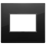 Placca 3M nero totale diamante CRISTALLO SERIE VIMAR EIKON EVO