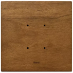 Placca 2M noce italiano LEGNO SERIE VIMAR EIKON TACTIL