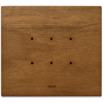 Placca 3M noce italiano LEGNO SERIE VIMAR EIKON TACTIL TOUCH