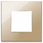 Placca 2M oro METALLO SERIE VIMAR EIKON EXÈ