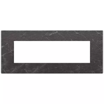 Placca 7M nero Marquina PIETRA SERIE VIMAR EIKON EXÈ