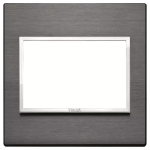 Placca 3M BS grigio lava SERIE VIMAR EIKON EVO