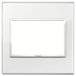 Placca 3M BS bianco diamante CRISTALLO SERIE VIMAR EIKON EVO