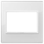 Placca 3M BS bianco totale diamante CRISTALLO SERIE VIMAR EIKON EVO