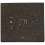 Placca 3M transponder tabacco PELLE SERIE VIMAR EIKON TACTIL