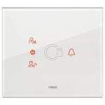 Placca 3M transponder bianco diamante SERIE VIMAR EIKON TACTIL