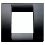 Placca Classica 1-2M nero SERIE VIMAR IDEA