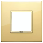 Placca 2M oro totale lucido SERIE VIMAR EIKON EVO