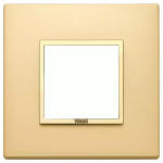 Placca 2M oro totale satinato SERIE VIMAR EIKON EVO