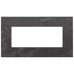 Placca 5M BS nero Marquina PIETRA SERIE VIMAR EIKON EXÈ