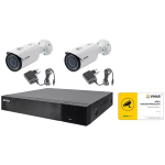 Kit DVR AHD 8 canali 2 TELECAMERE Bullet VARIFOCALE 2,8-12MM 5Mpx ELVOX