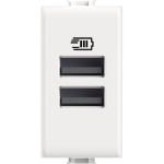 MATIX - Caricatore USB tipo A+A 1m bianco