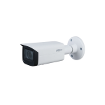 Telecamera bullet IP Dahua con 60m Smart IR per esterni. 4MP 1/3 "CMOS. Triple Stream. Formato H.265 / H.264 / MJPEG. Risoluzione fino a 4 MP a 25 ips. Filtro ICR. 0,005 lux F1,5. Lente varifocale motorizzata da 2,7 ~ 13,5 mm (104 ° ~ 27 °). OSD, AWB, AGC