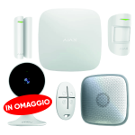 KIT ANTIFURTO AJAX 4G MAGNETICO VOLUMETRICO RADIOCOMANDO SIRENA DA ESTERNO + TELECAMERA IN OMAGGIO