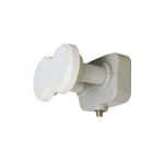 ILLUMINATORE LNB TELEWIRE MONOBLOCCO DUALFEED 4° CON 1 USCITA PER SATELLITI HOTBIRD ED EUTELSAT