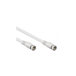 CAVO COASSIALE PER TV SAT IEC CONNETTORI F 1.5 METRI COLORE BIANCO