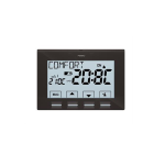 TERMOSTATO PARETE 3V NEXT ANTRACITE 4 TASTI 0.1°C