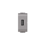 PRESA USB 1 X 5V=2A 829/A LIVING INTERNATIONAL ARGENTO