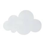 APPLIQUE LED 9W 630 LM CCT 3 IN 1 DIMMERABILE BIANCA A FORMA DI NUVOLA CLOUD DA PARETE